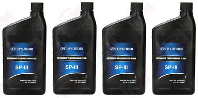 for HYUNDAI Genuine SPIII SP3 Automatic Transmission Fluid (Pack of 4 Qt.)