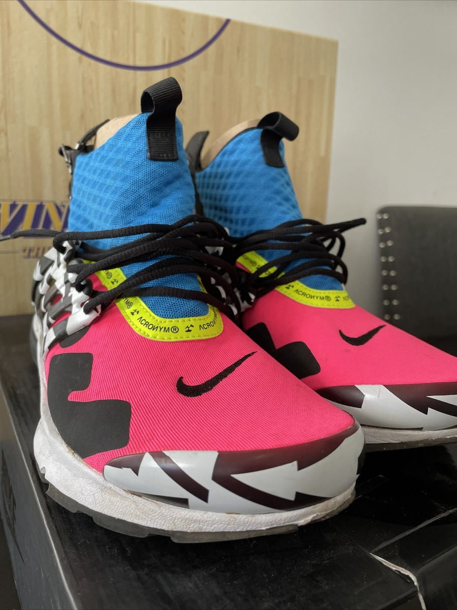 Size 9 - Nike Air Presto Mid x Acronym Racer Pink 2018