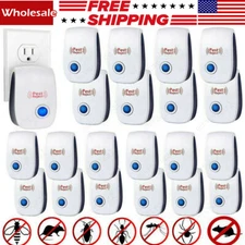Lot  Ultrasonic Pest Reject Home Control Electronic Repellent Mice Rat Repeller