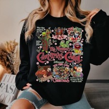 90s The Muppet Christmas Carol Characters Group Sweatshirt Magic Kingdom Sweater