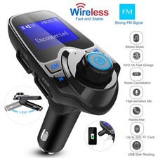 Car Wireless FM Transmitter Mp3 Player Radio Adapter HandsFree Dual USB Charger