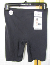 NWT Jockey Generation Women's Seamfree Slipshort Black Mid Length Size XL