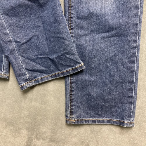 Lot of 2 Old Navy Straight Jeans Boys 14 Adjustable Waist Blue Denim - Picture 5 of 13