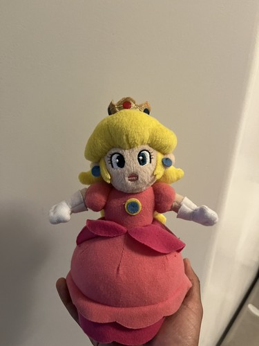 Rare 2003 Sanei Hudson Soft Nintendo Mario Party 5 Princess Peach Plush Doll