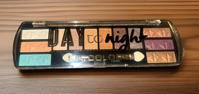 LA COLORS Day To Night 12-Color Eyeshadow Palette in #425/Sunset-.28oz-New/DC