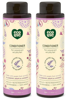 2-PACK ecoLove - Natural Conditioner for Dry Damaged Hair & Color Treated Hair