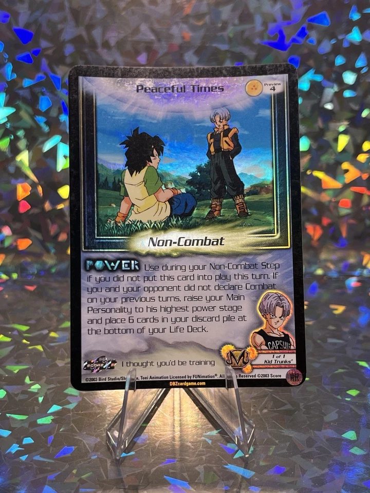 Peaceful Times Preview 4 Foil DBZ Dragon Ball Z CCG TCG Score Limited - Image 2 of 2