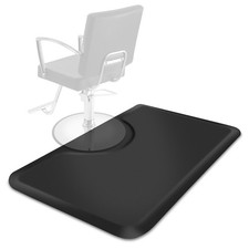3' x 5' Anti-Fatigue Chair Floor Mat for Barber Salon - 7/8" Thick