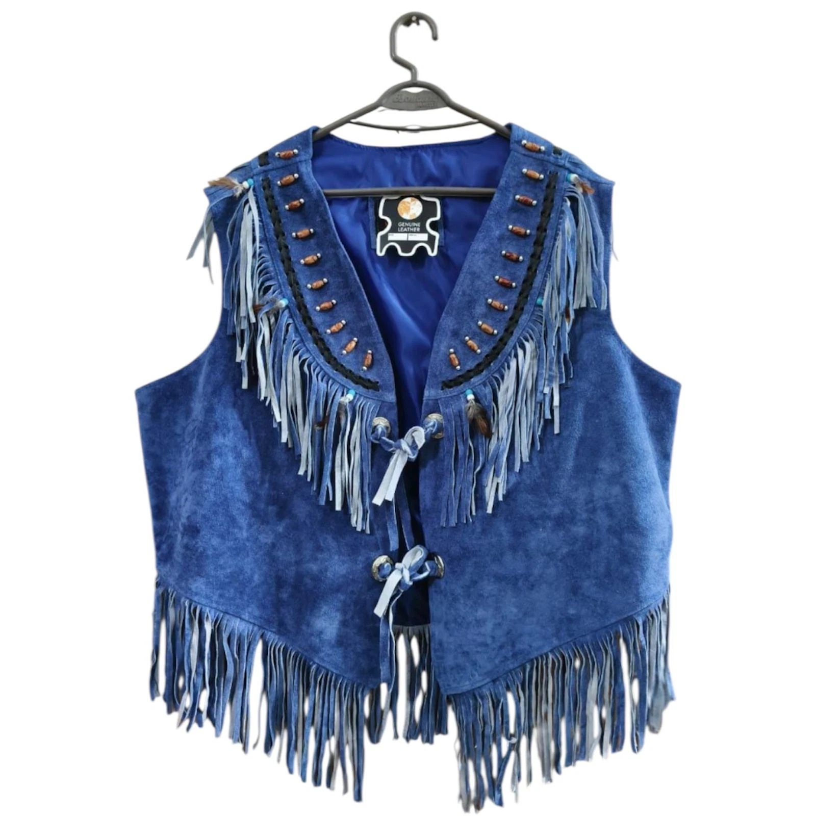 Women & Girl Western Cowgirl Vintage Suede Leather Wear Vest, Gift For Her