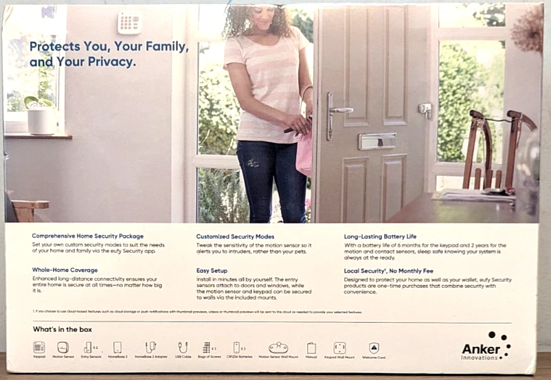 NEW! eufy 5-Piece Home Alarm/Security Kit (T8990121-4) - Image 2 of 4