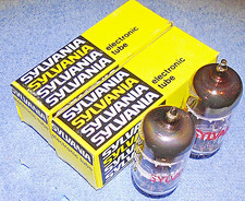 2 NOS Sylvania 6GH8A Vacuum Tubes for Scott 299 LK-72B Audio Amplifiers & Others