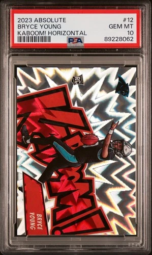 PSA 10 BRYCE YOUNG 2023 Absolute Kaboom Horizontal RC Panthers GEM MINT