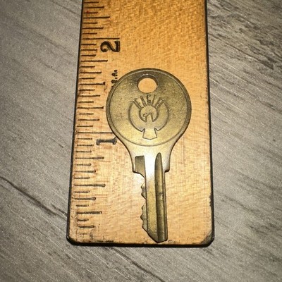 Antique Key Eagle Lock Co. #A36A57 Majestic Eagle Brass Key!