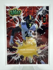 2025 Wild Card Splat Kaleb Johnson Red Rookie Card (#SBRED05-KJ) 4/5. rookie card picture
