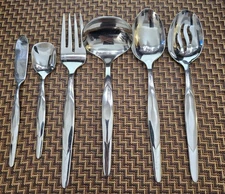 Cutco CUE2 Glossy Stainless 3 Pc Hostess & 3 Pc Accessory Set - Serving Pieces