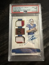 2018 Panini National Treasures - Rookie Nfl Gear Signature Combos Josh Allen...