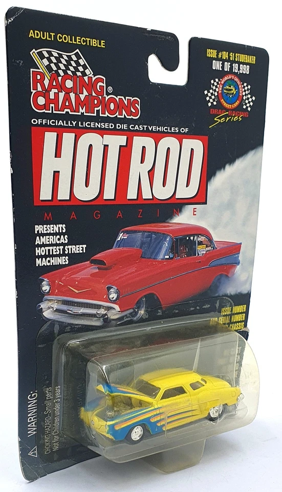 Johnny Lightning 1/60 Scale 08157 Hot Rods Collector #104 1951 Studebaker - Image 2 of 4