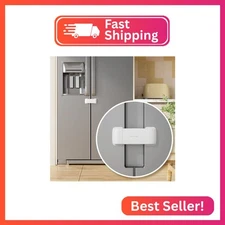 EUDEMON Updated French Fridge Lock French Door Refrigerator/Freezer Lock Apply t