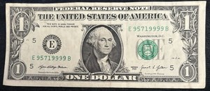2021 Richmond $1 Bill Quad Solid 9999’s Five Of A Kind 9’s High #’s Odds Only