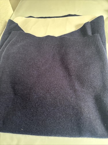 $139 NWT Charter Club Rust Burnt Admiral Nav 100 Cashmere V Neck Sweater Women - Picture 5 of 6