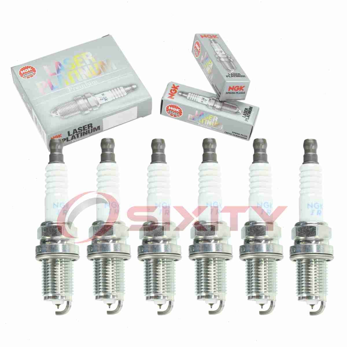 6 pc NGK Laser Platinum Spark Plugs for 2010 BMW 528i xDrive 3.0L L6 jg