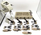 Vtg Kenner Star Wars AT-ST Walker Jabba Dungeon 4x Speeder Bikes Parts Lot