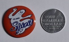 NOS AMC Spirit Pinback & Rambler Dollar Dealer Coin Token  American Motors