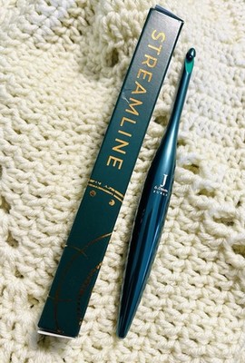 Furls Streamline TEMPEST BLUE Aluminum Crochet Hook - Sz 6.0 mm (J) New w/ Box