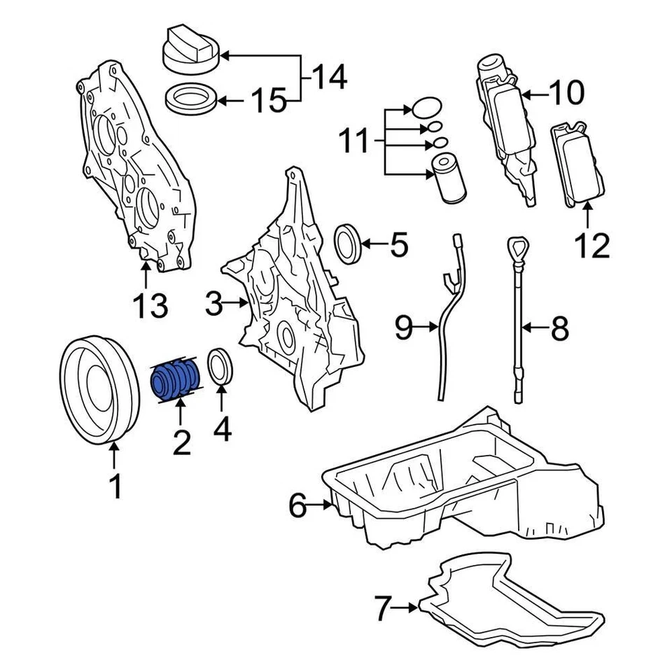 For Mercedes-Benz G550 09-15 Mercedes-Benz Engine Timing Crankshaft Sprocket - Imagem 4 de 4