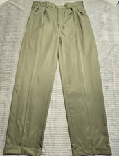 Polo Ralph Lauren Pleated Khaki Chino Pants Mens 34x32 Beige