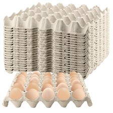 Egg Cartons 30 Count Paper Pulp Crates 12x12x2 Inch Storage Boxes 20 PCS