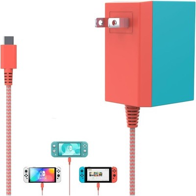 New Official Nintendo VUOHOEG Switch +OLED AC 39W Power Adapter Supply Charger