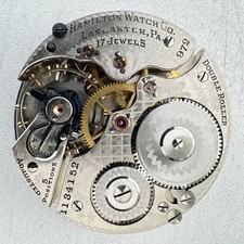 Antique 16s 1915 Hamilton 2 17J Mechanical Op...