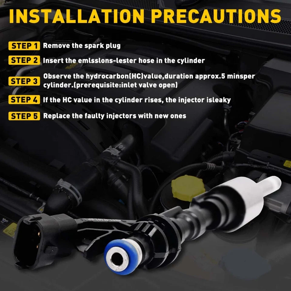 8x Fuel InjectorLR079542 5.0L V8 For Land Rover LR4 Range Rover Sport Jaguar XF - Imagem 2 de 4