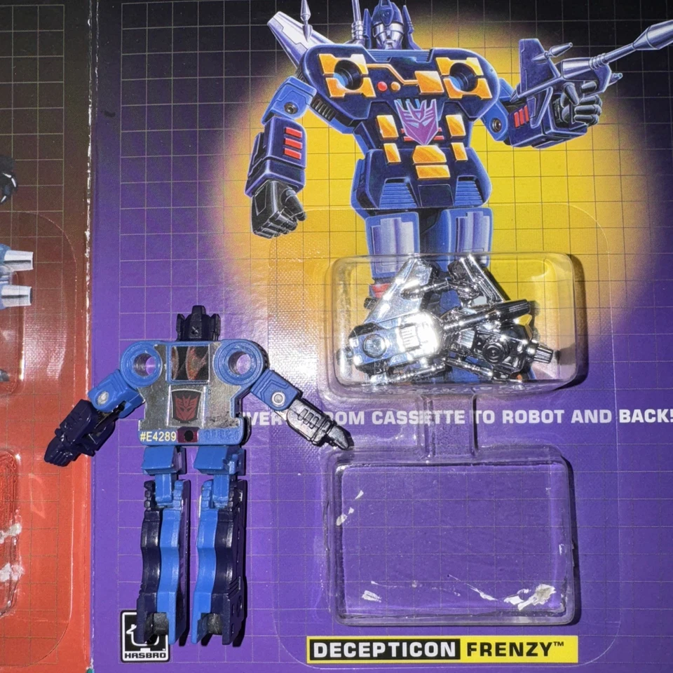 Transformers Gurafi, Noizu, Frenzy 2018 Cassette Figures Reissue - Image 4 of 4