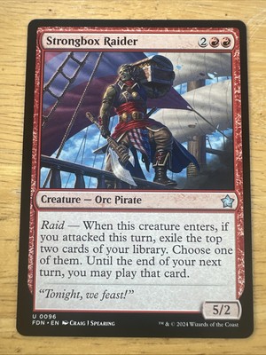 MTG Magic the Gathering Strongbox Raider (96/789) Foundations NM