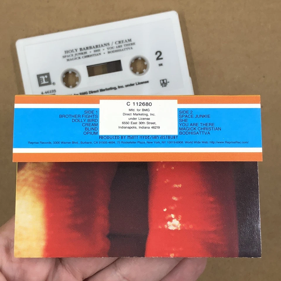 HOLY BARBARIANS Cassette Tape 90s Rock Alt CREAM IAN ASTBURY THE CULT Foto 4 de 4