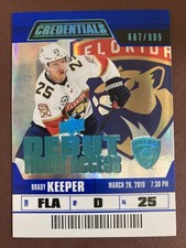 2019-20 Upper Deck Credentials #89 Brady Keeper 667/999 RC