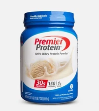 Premier Protein Powder Vanilla Milkshake 100% Whey Protein 24.5 Oz Exp 6/26