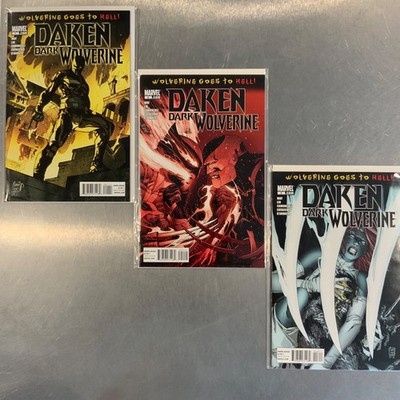Daken Dark Wolverine 1-3 Complete Set Marvel 2010 Wolverine Goes Hell