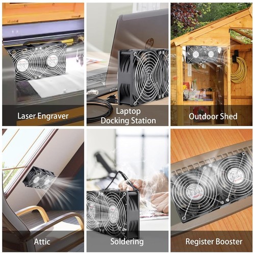 Powerful Variable Speed AC Plug Computer Fan - Ideal for Gaming and Mining Rigs - Afbeelding 5 van 8