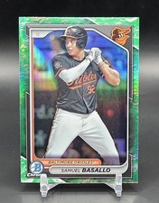 2024 Bowman Chrome Prospects Samuel Basallo Lunar Glow Baltimore Orioles