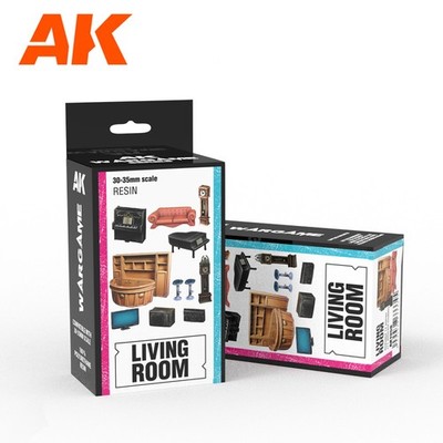 AK Interactive Living Room Wargame Set 100% Polyurethane Resin Compatible With 3
