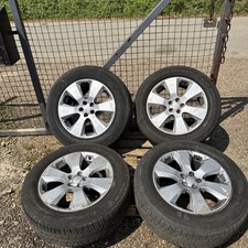 SUBARU OUTBACK MK4 SET OF 4 17" ALLOY WHEELS WITH TYRES 225