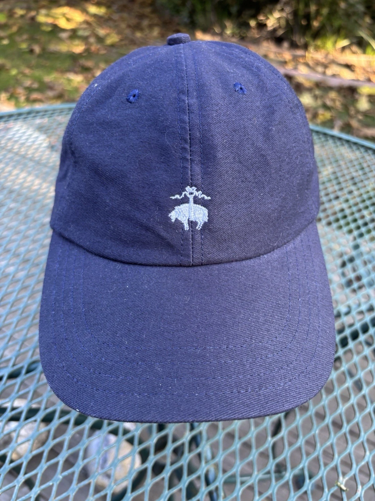 Brooks Brothers Made In The USA Navy Blue Hat Golden Fleece Logo L/XL Size