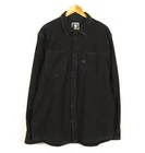 G-STAR ACROTCH SWEAT WORK Men's Shirt Size XXXL (3XL) Denim Black