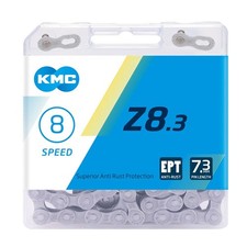 KMC Z8.3 EPT 8 Speed Chain, Dark Silver, 114 Link
