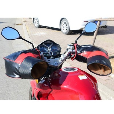 Winter Motorrad Lenker Handschuhe Fahrrad Lenkerstulpen Warm Winddicht E-Bike