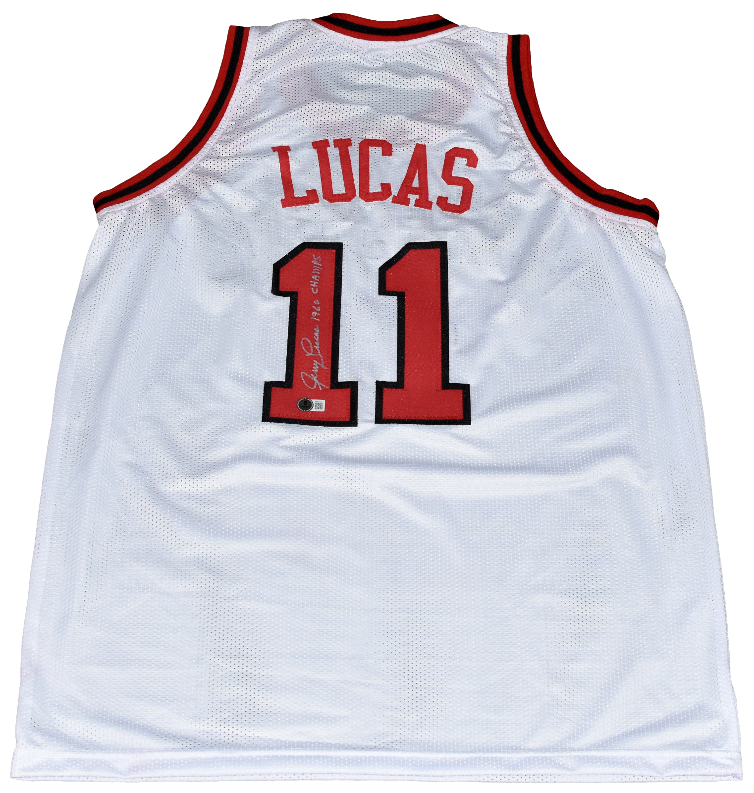 Jerry Lucas Autographed Signed Ohio State Buckeyes #11 BASKETBALL JERSEY W/ 1960 CHAMPS 