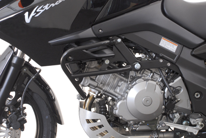 Crashbar Kawasaki KLV 1000 pare-carter noir en acier premium haute résistance